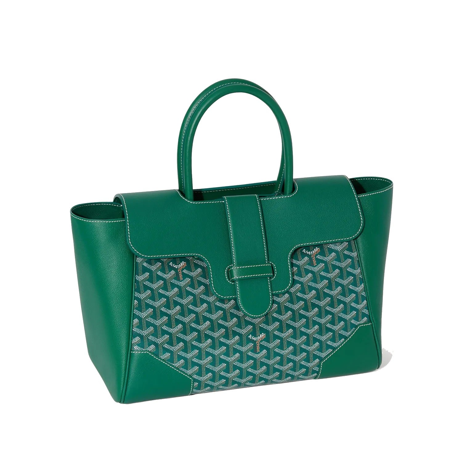 Structured Convertible Tote Bag - Green - 39