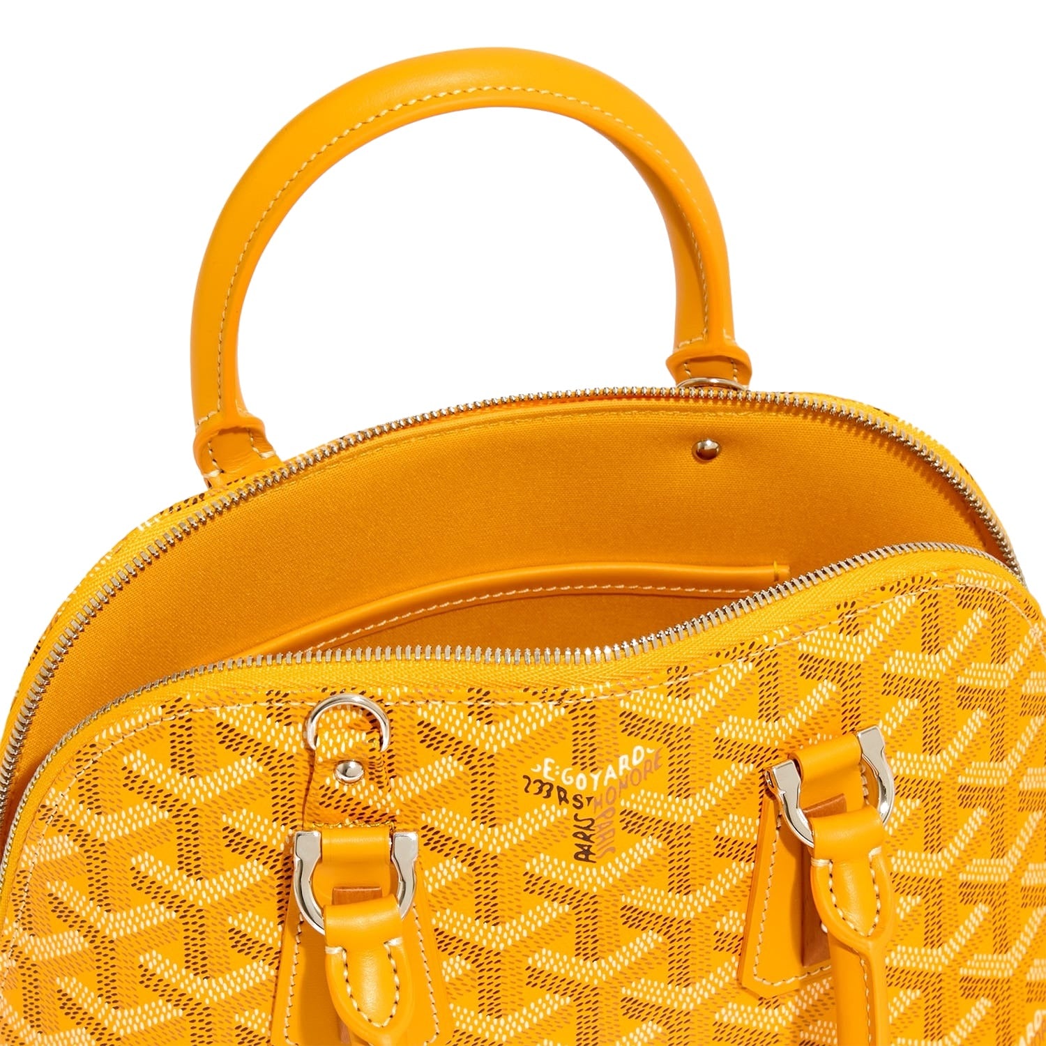Mini Structured Top-Handle Bag - Yellow - 24