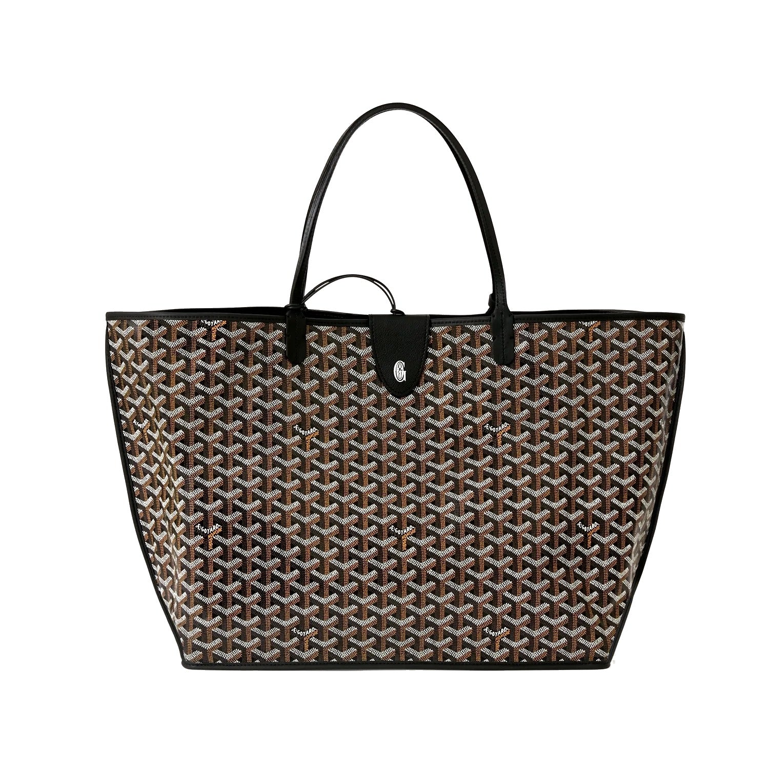 Reversible Leather Tote Bag - Large - Black - 3