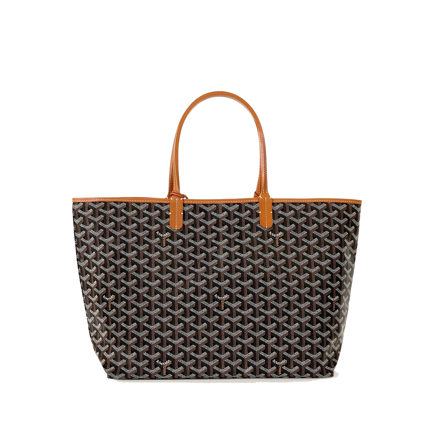 Lightweight Canvas Tote Bag - Small - Black & Tan - 8