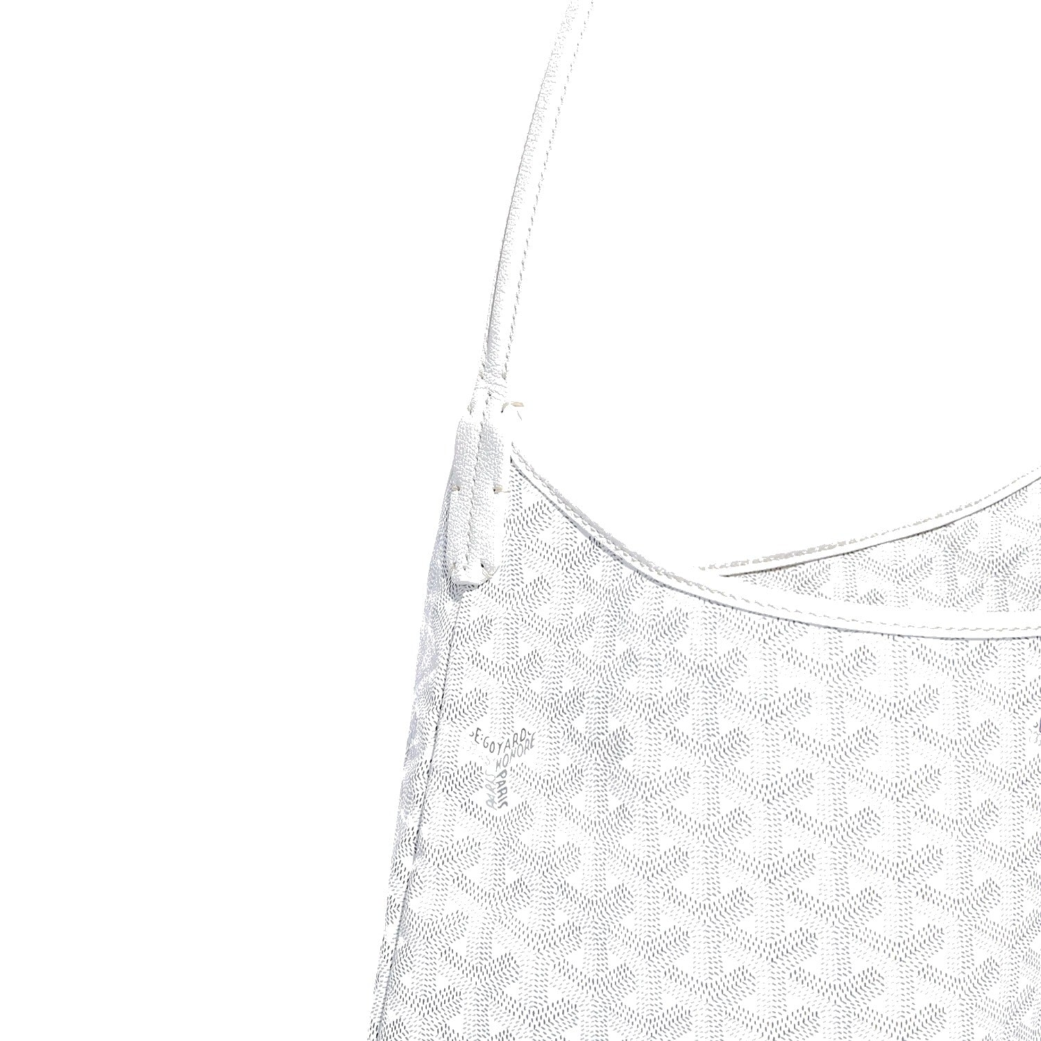 Slouchy Hobo Shoulder Bag - White - 58