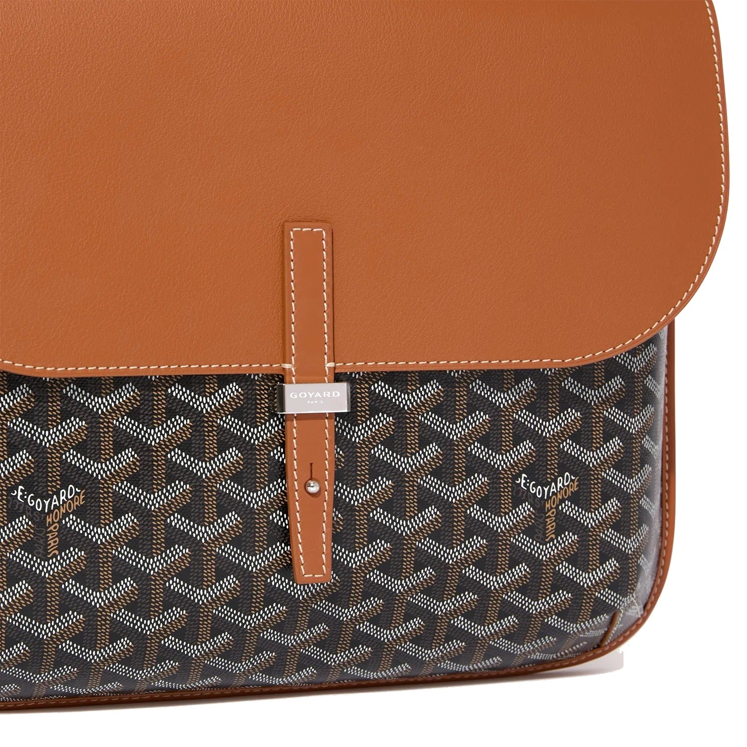 Sporty Messenger Crossbody - Medium - Black & Tan - 10