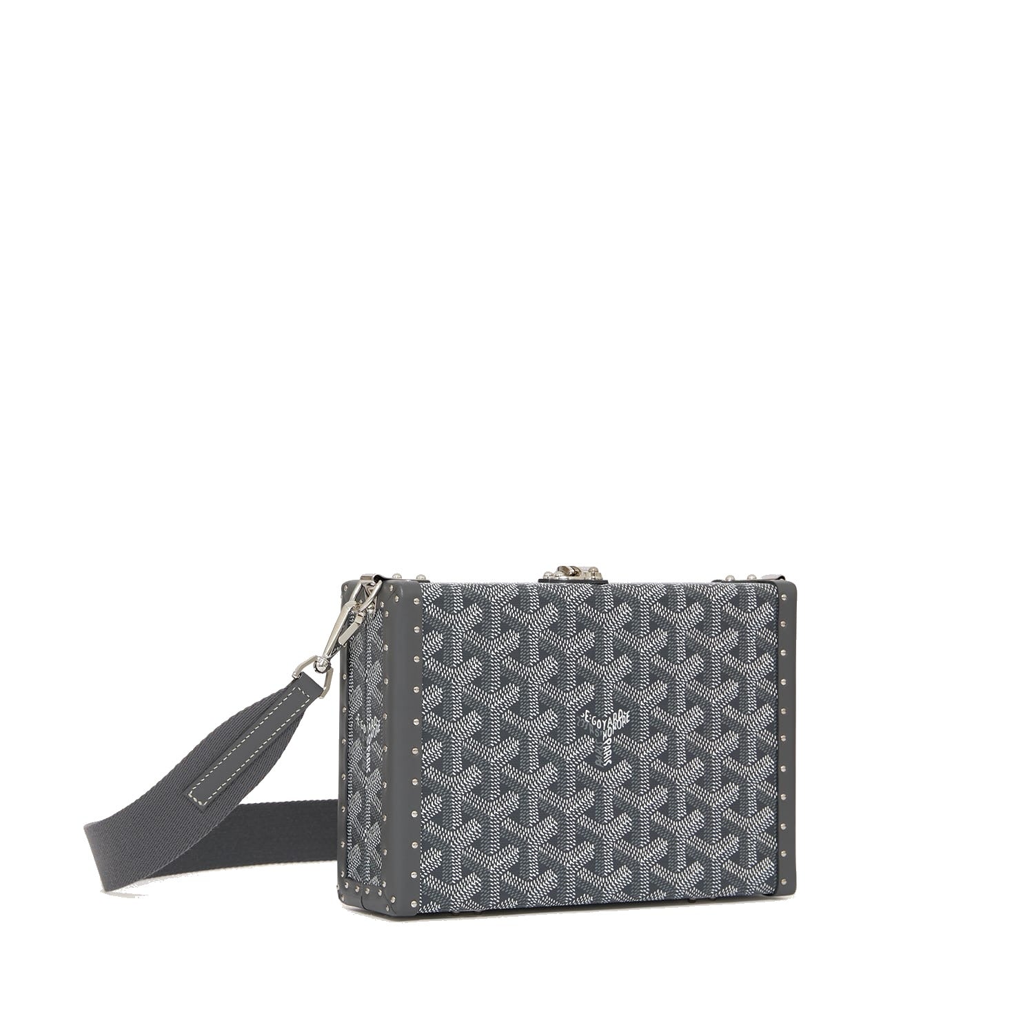Trunk Crossbody Box Bag - Grey