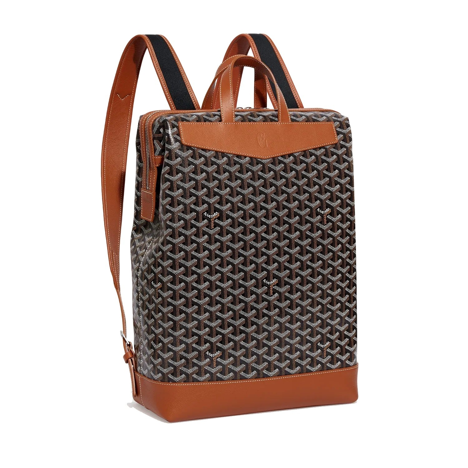 Medium Canvas Backpack - Black & Tan