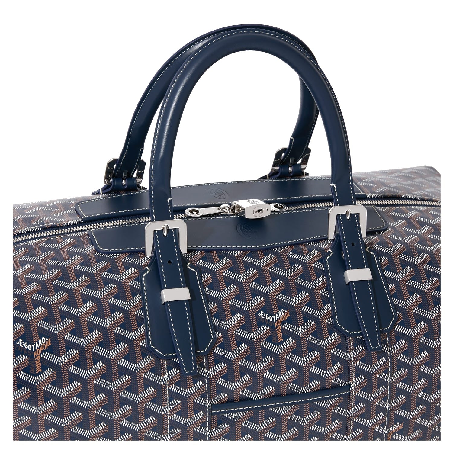 Canvas Bowling Travel Bag - 45cm - Navy Blue - 34