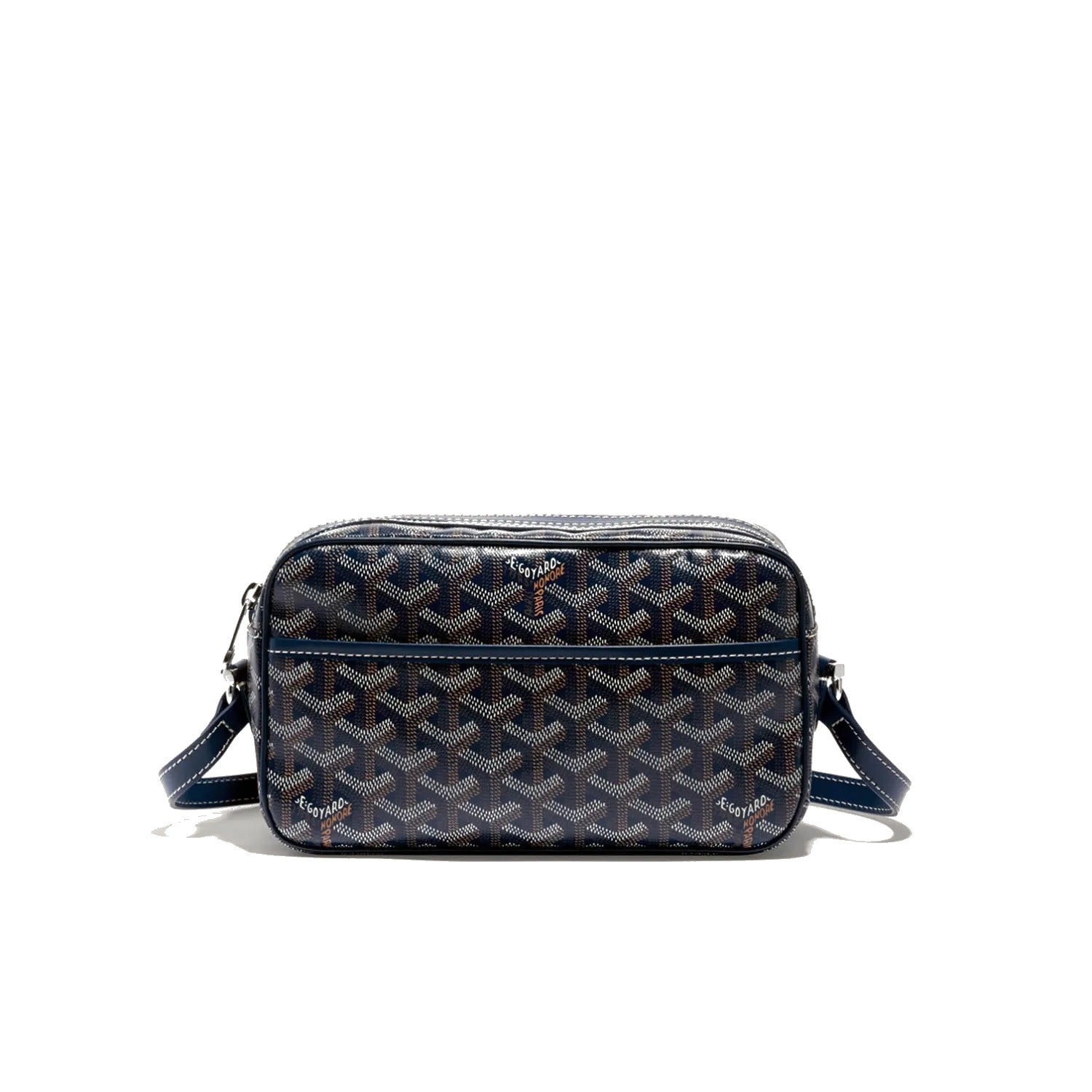 Compact Crossbody Flap Bag - Navy Blue - 30