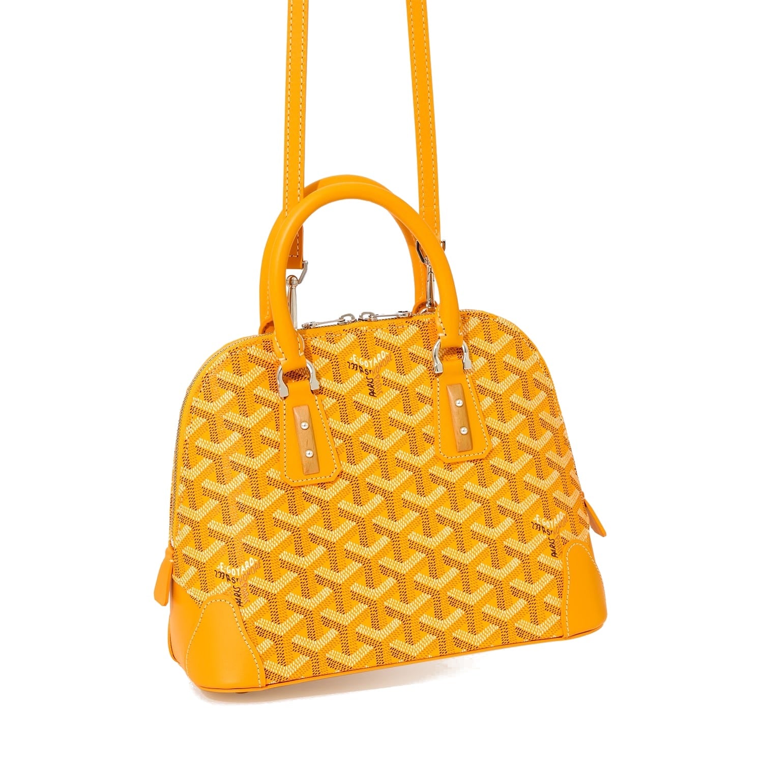 Mini Structured Top-Handle Bag - Yellow - 25