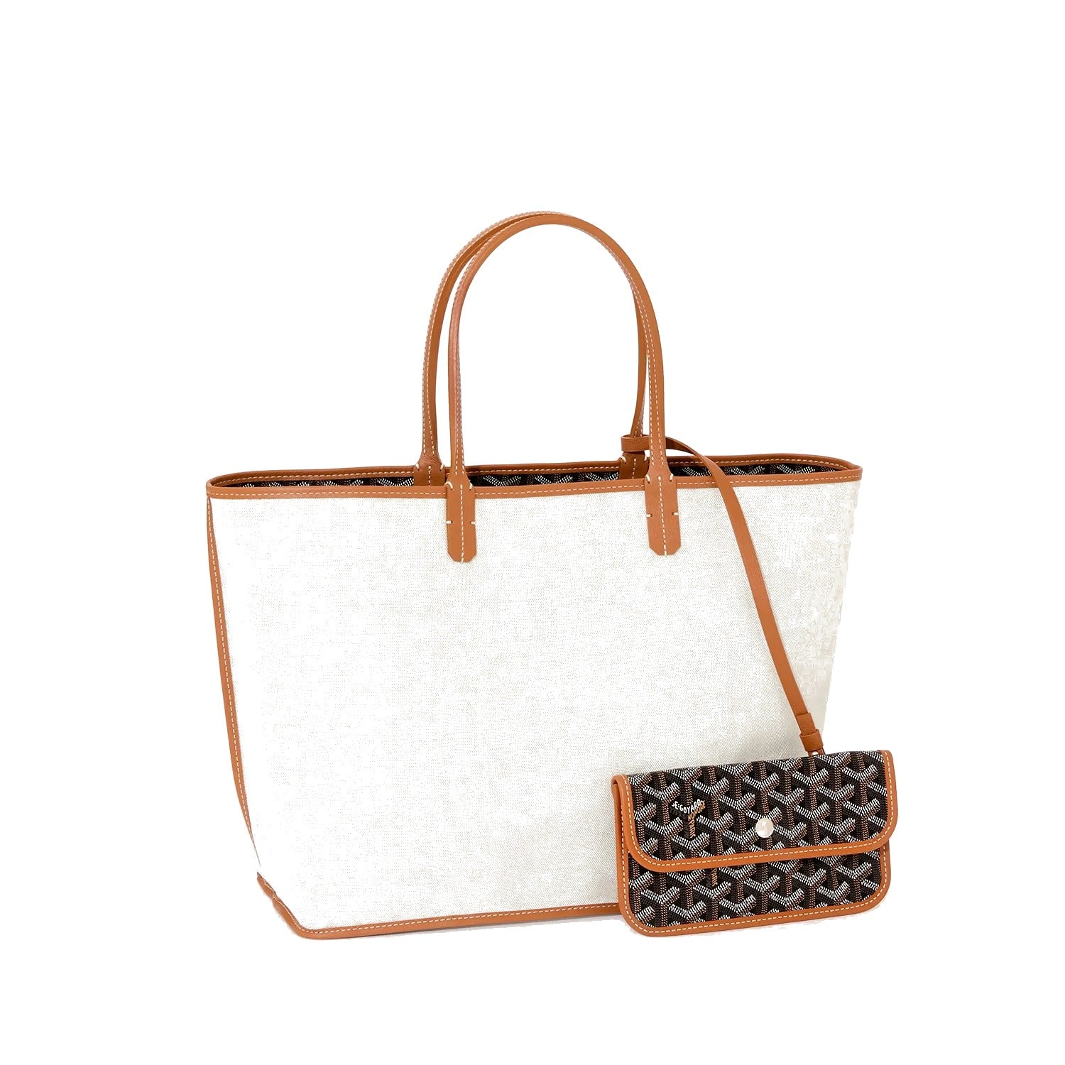 Lightweight Canvas Tote Bag - Small - Black & Tan - 10