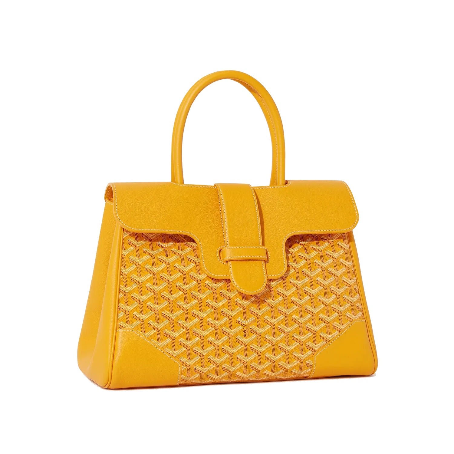 Structured Convertible Tote Bag - Yellow - 30