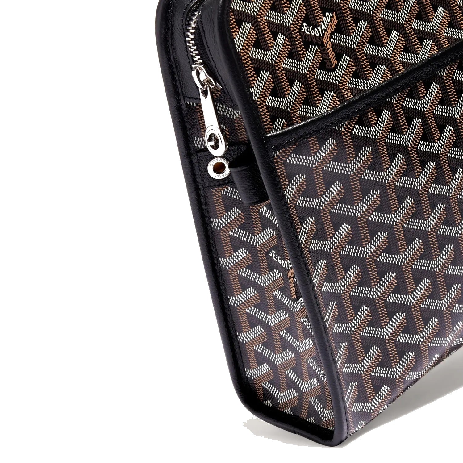 Canvas Toiletry Bag - Large - Black - 4