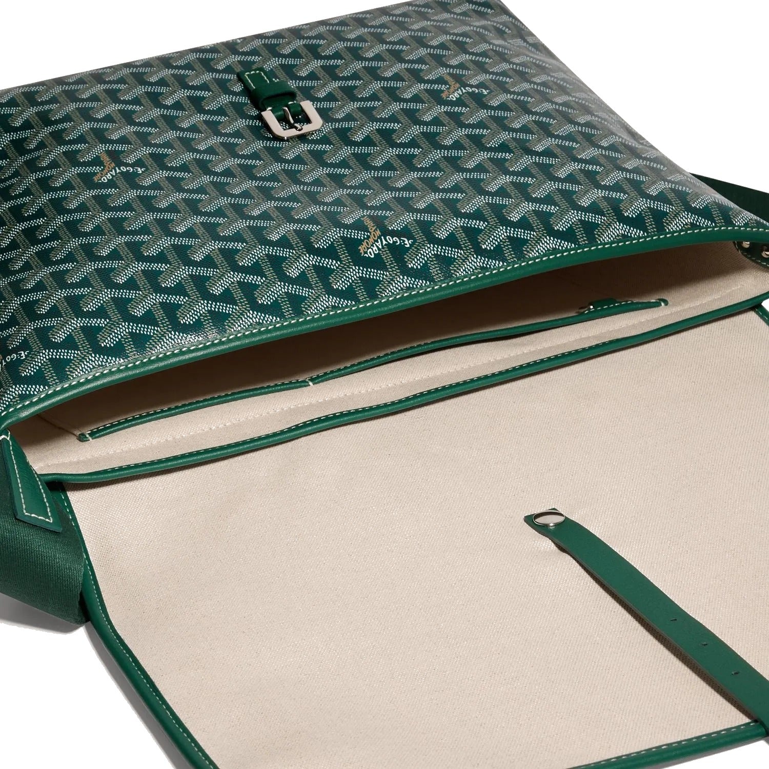 Classic Messenger Bag - Medium - Green - 12
