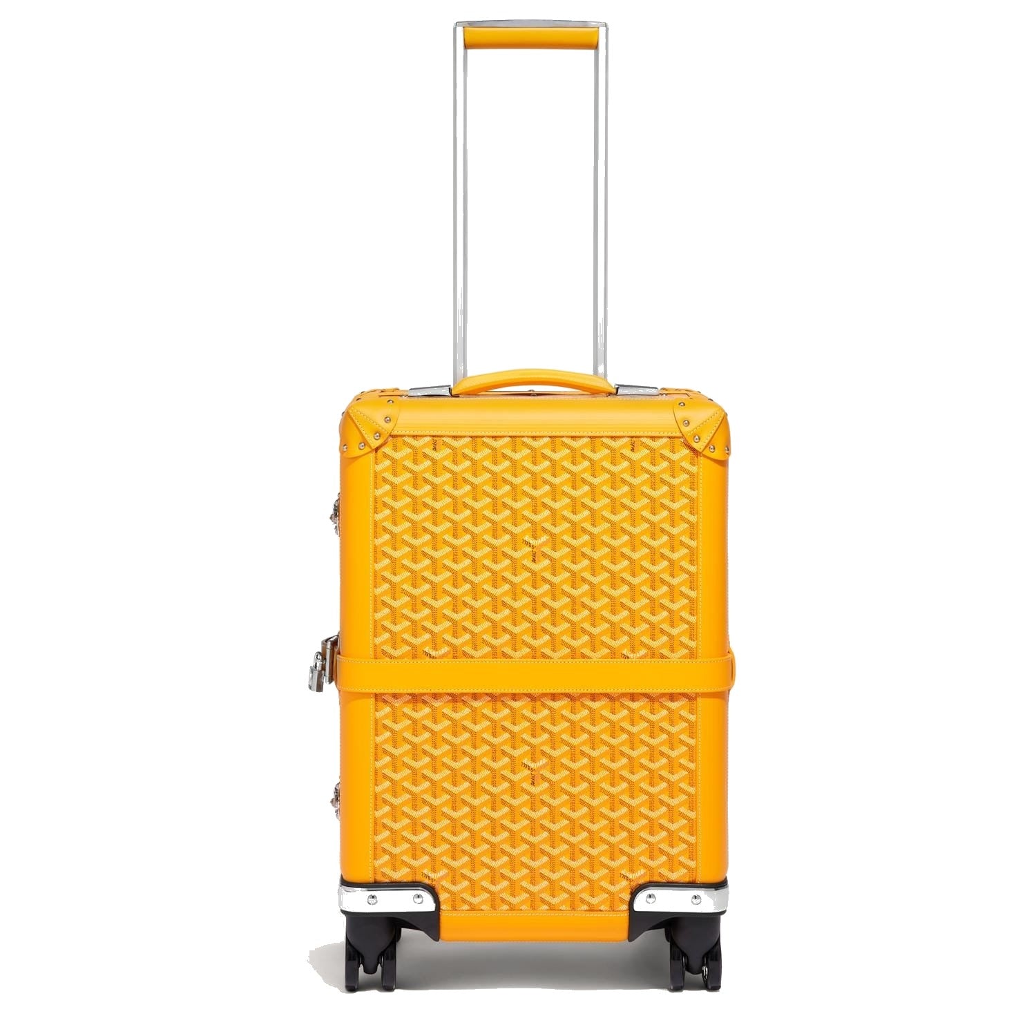 Canvas Rolling Trolley Suitcase - Cabin - Yellow - 25