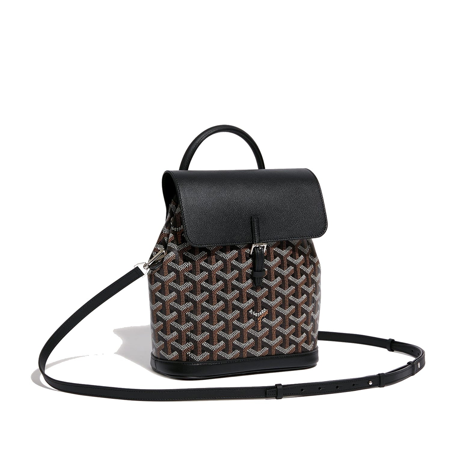 Mini Canvas Backpack - Black - 4