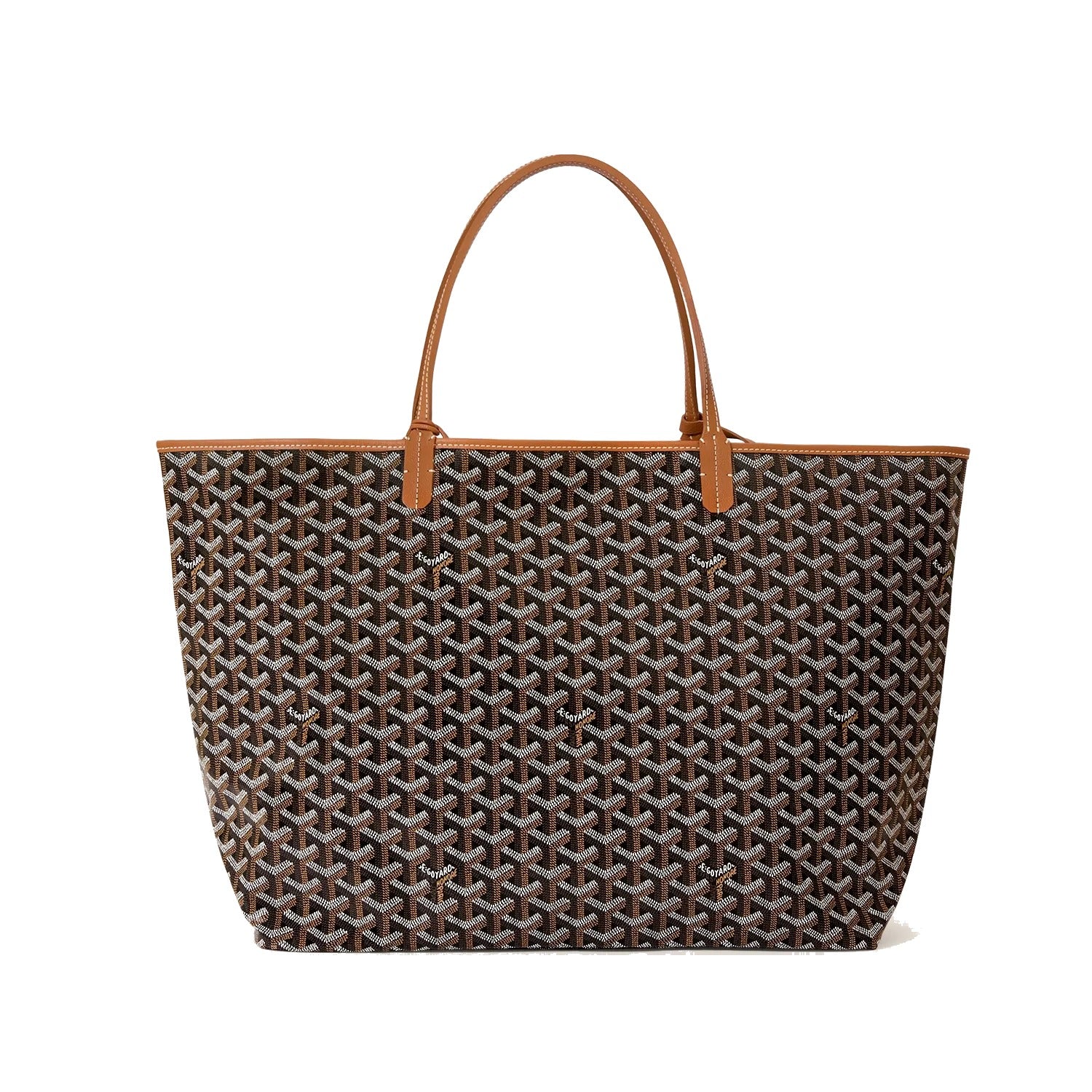 Lightweight Canvas Tote Bag - Large - Black & Tan - 8