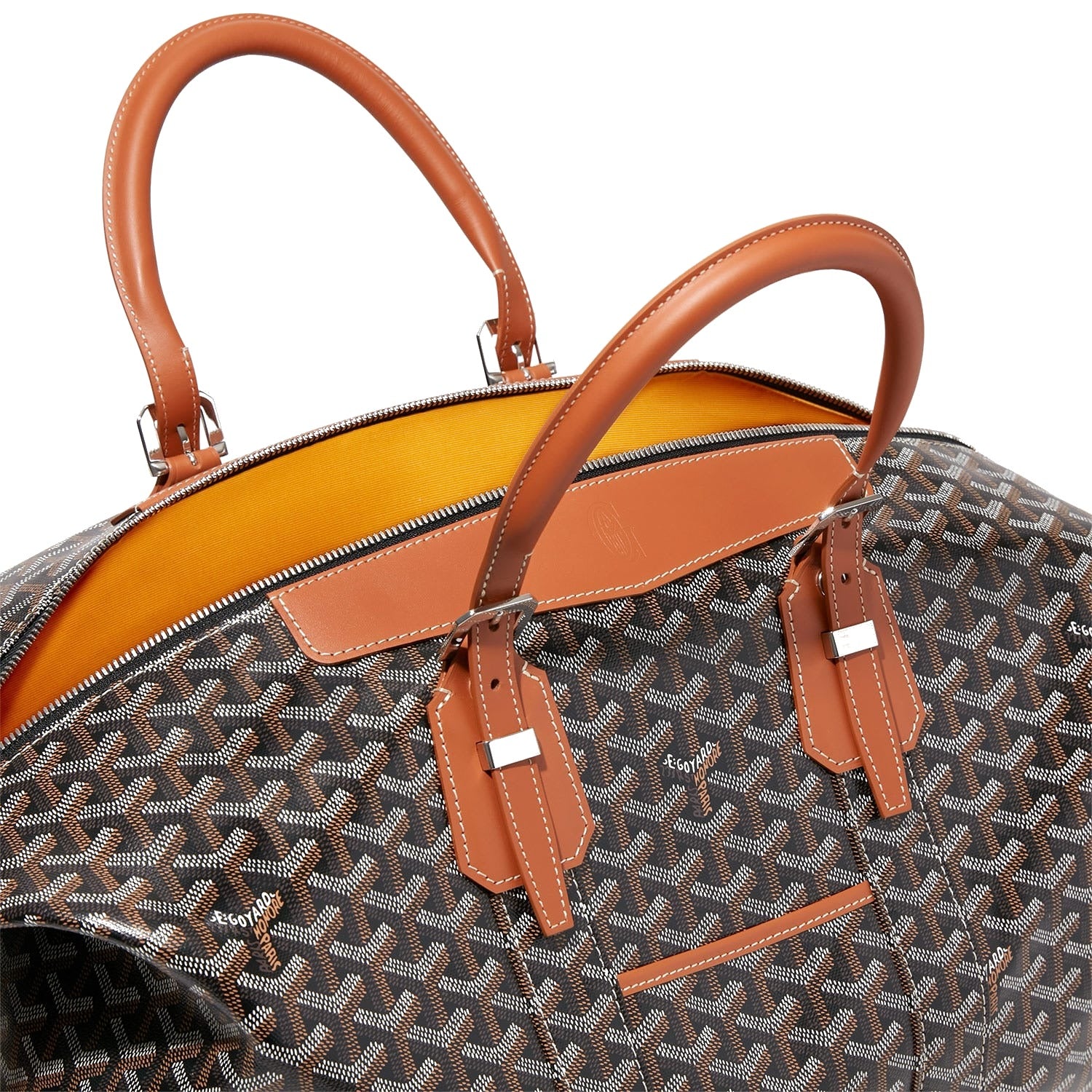 Canvas Bowling Travel Bag - 45cm - Black & Tan - 7