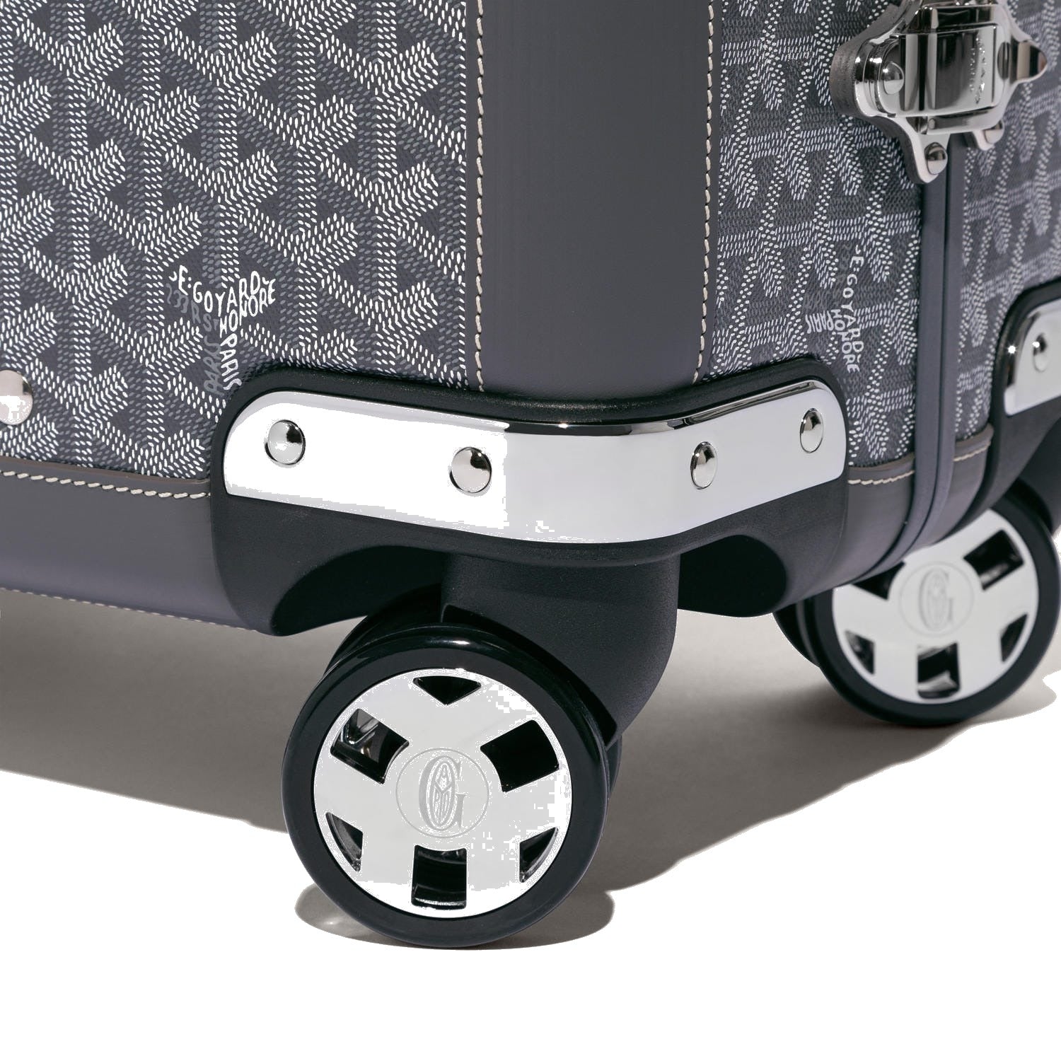 Canvas Rolling Trolley Suitcase - Cabin - Grey - 65