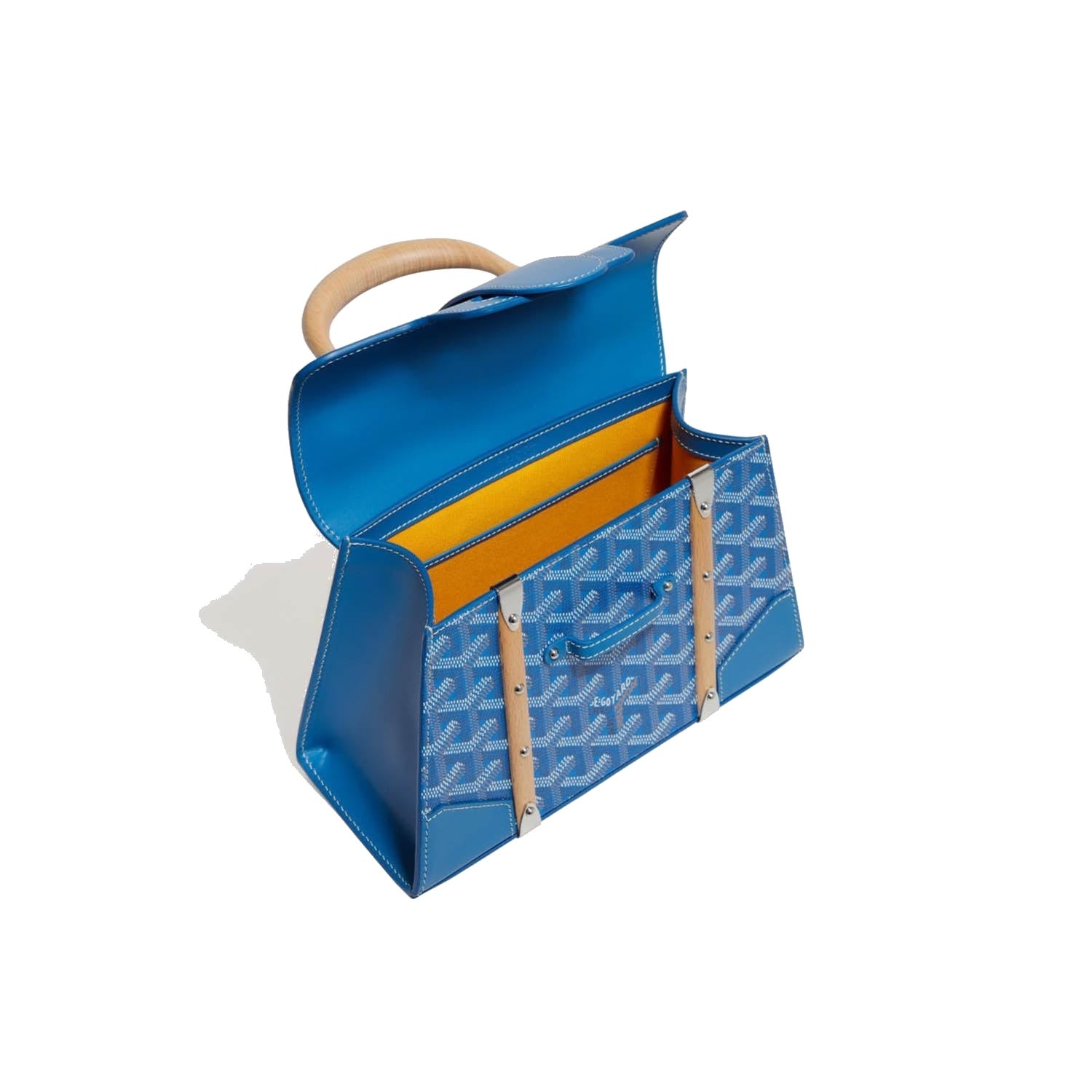 Structured Mini Top-Handle Bag - Sky Blue - 34