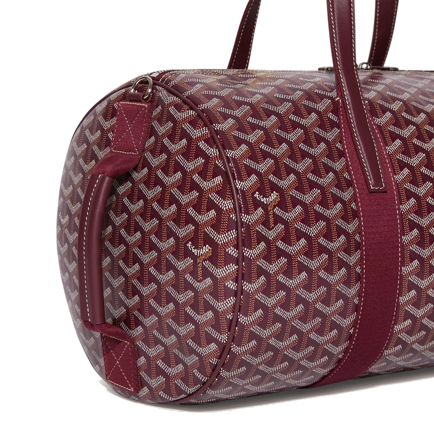 Canvas Sports Duffel Bag - Burgundy - 36