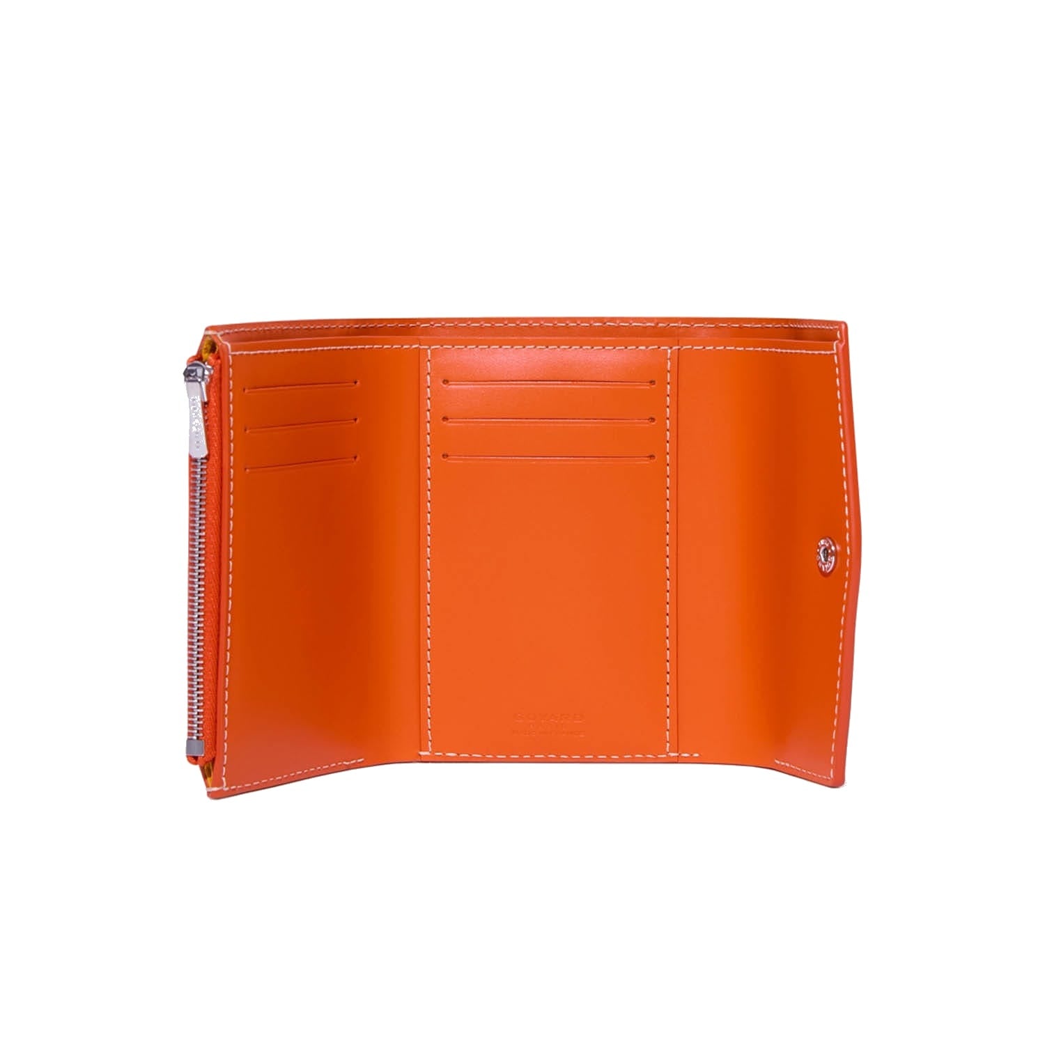 Compact Bi-Fold Wallet with Coin Pocket - Orange - 15