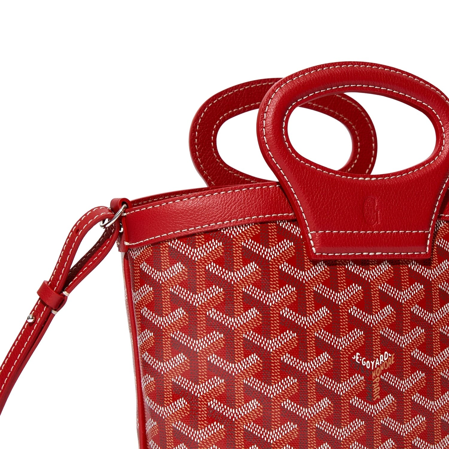 Drawstring Mini Bucket Bag - Red - 11