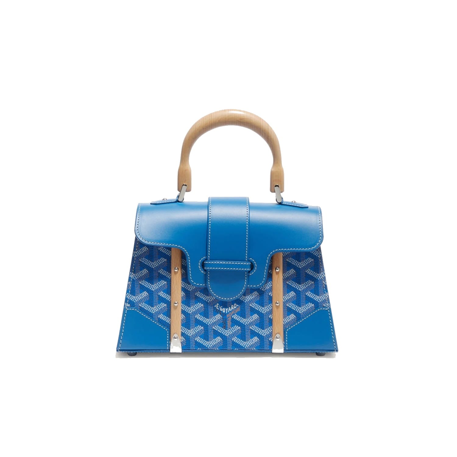 Structured Mini Top-Handle Bag - Sky Blue - 32
