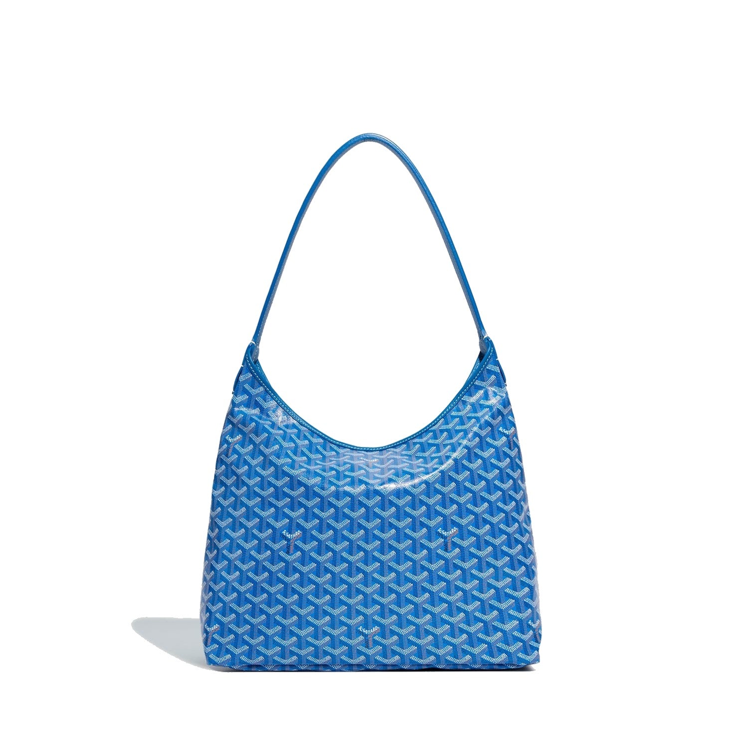 Slouchy Hobo Shoulder Bag - Sky Blue - 38