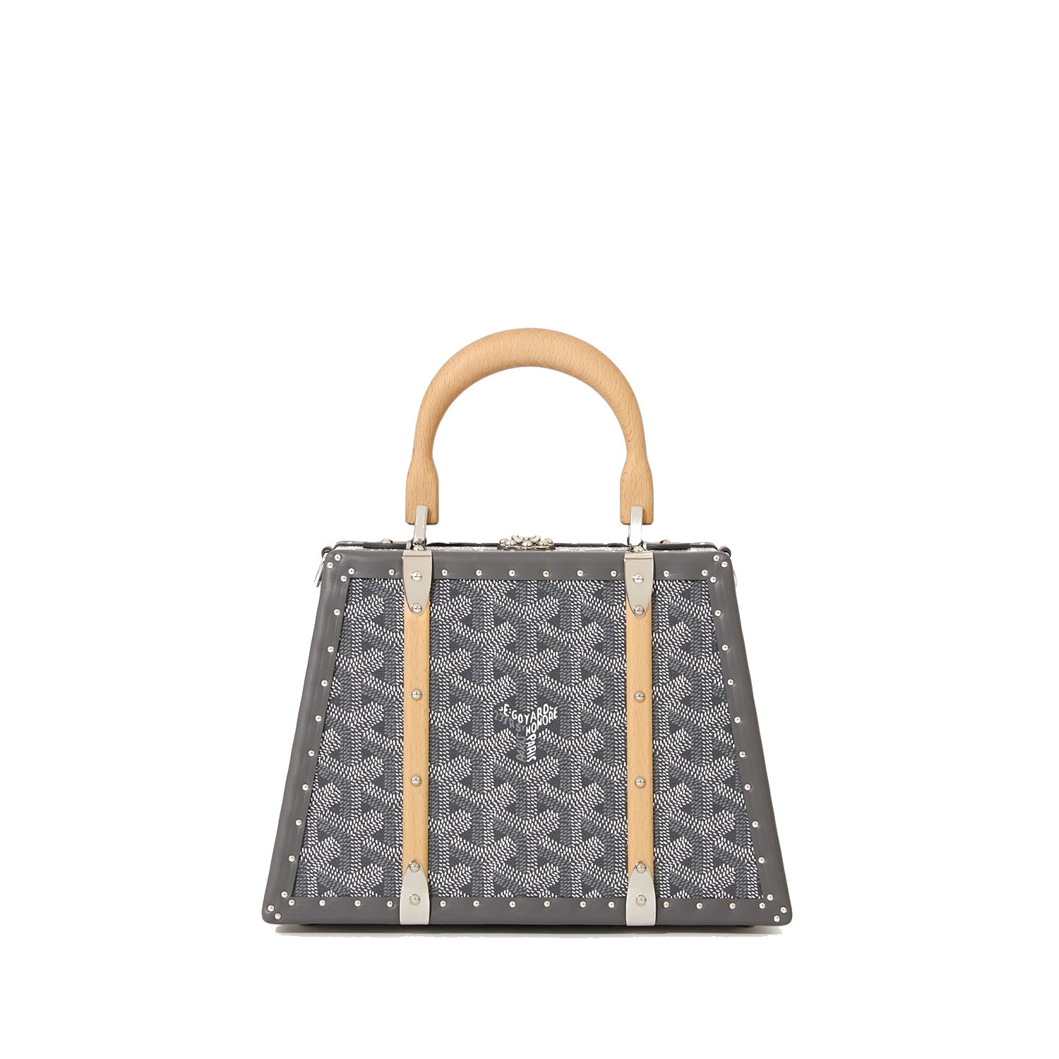 Mini Structured Trunk Crossbody - Grey - 32
