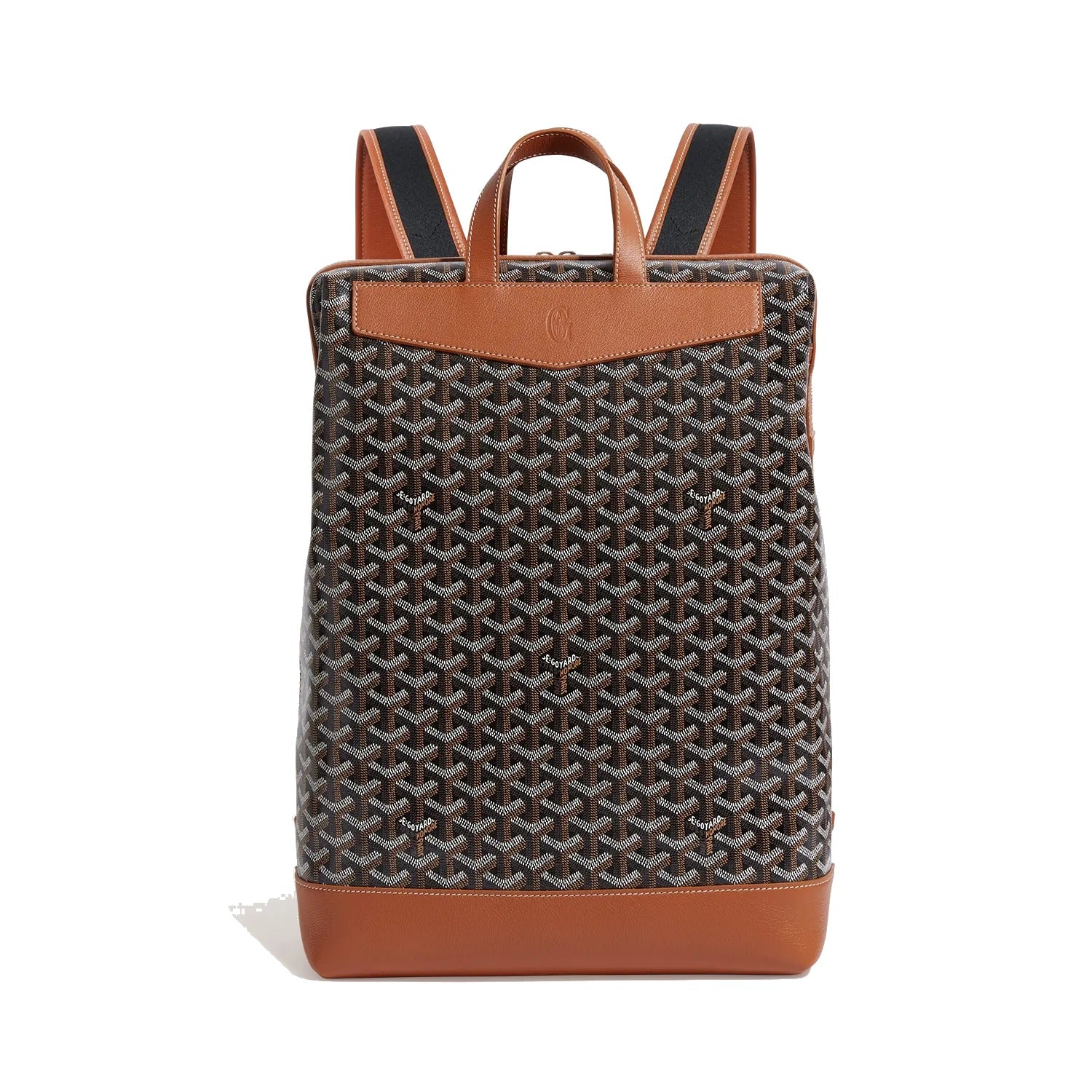 Medium Canvas Backpack - Black & Tan - 8