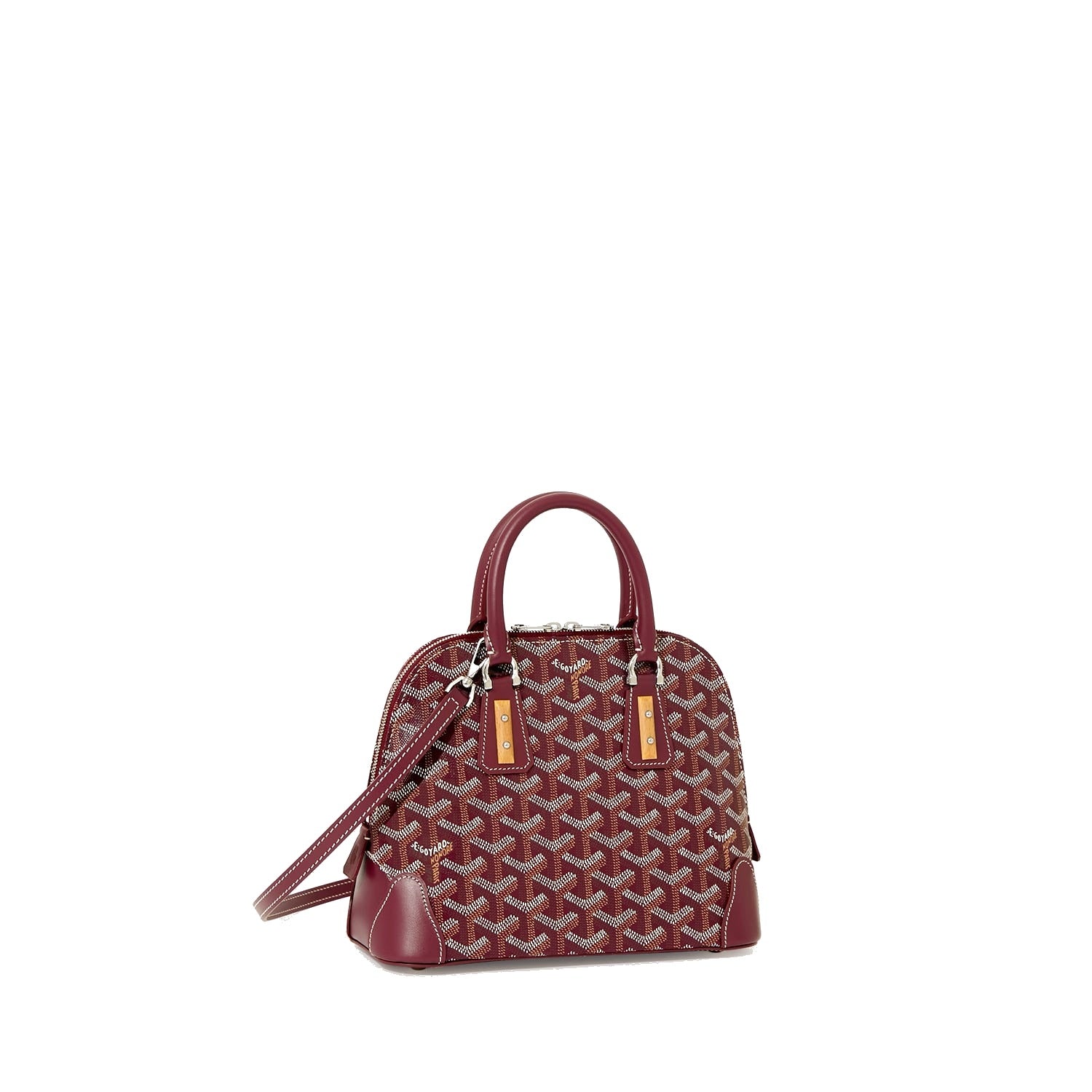 Mini Structured Top-Handle Bag - Burgundy