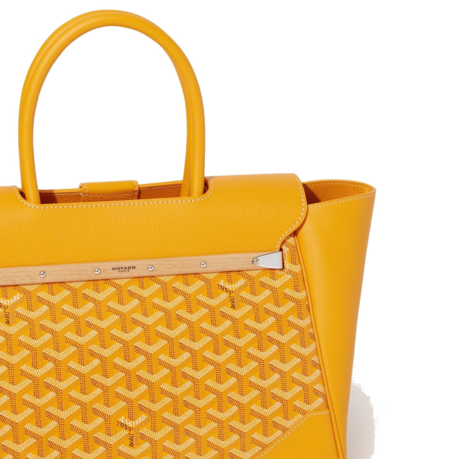 Structured Convertible Tote Bag - Yellow - 33