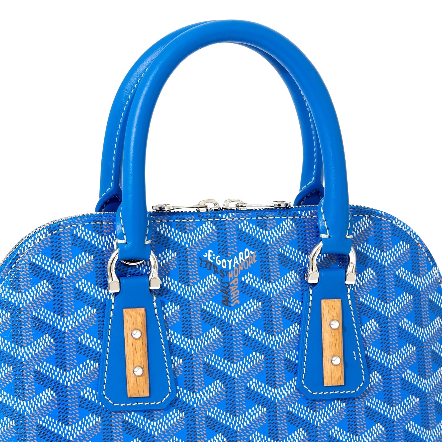 Mini Structured Top-Handle Bag - Sky Blue - 33