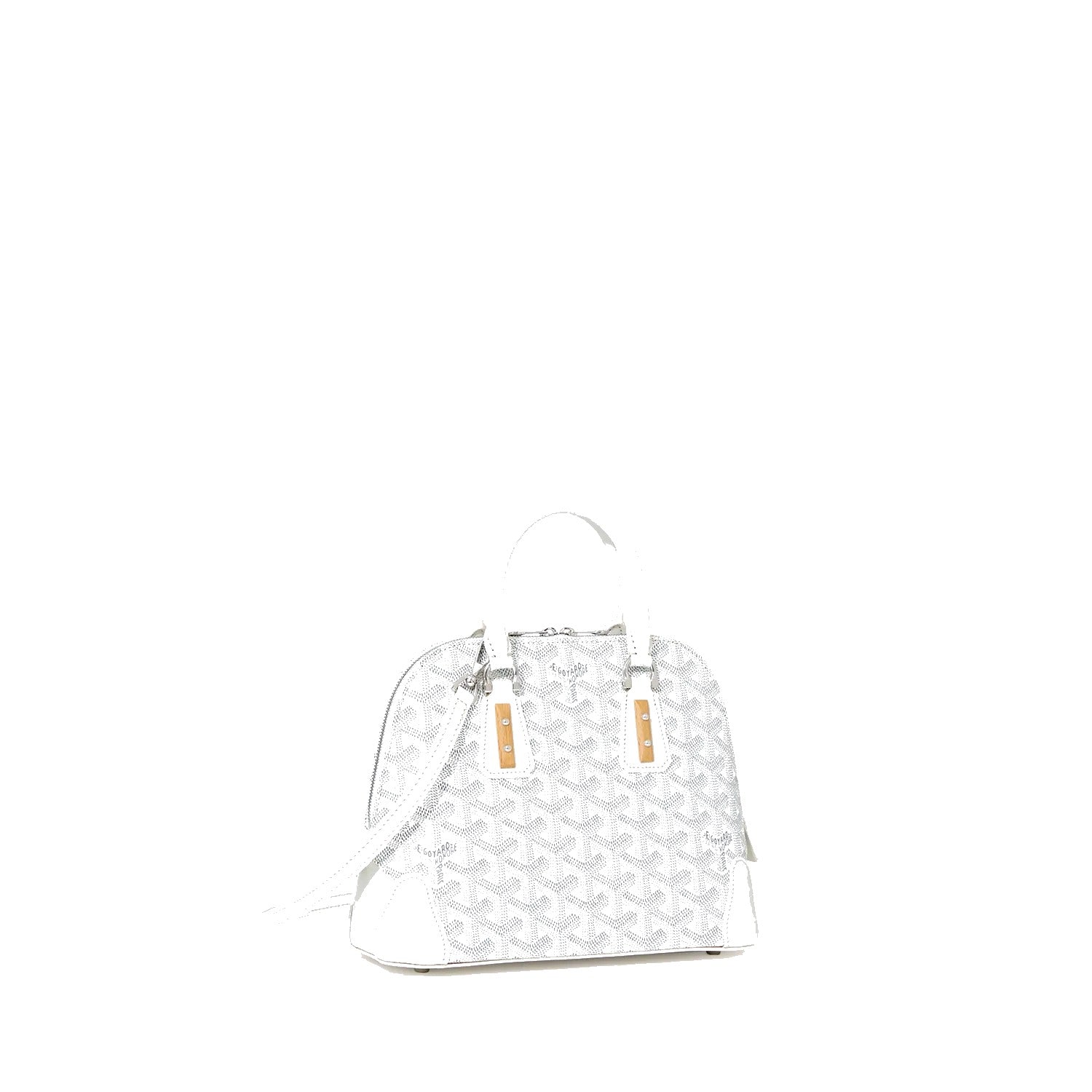 Mini Structured Top-Handle Bag - White