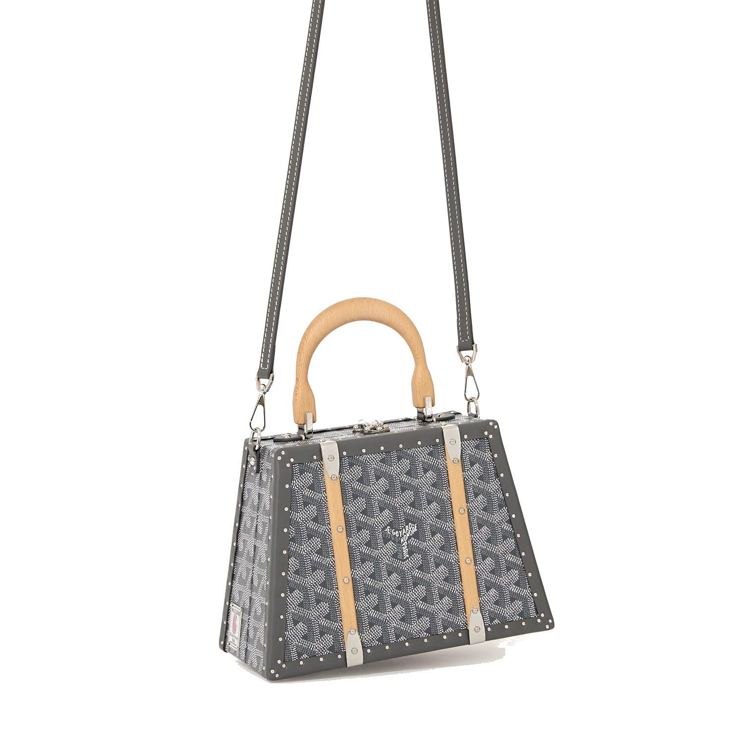 Mini Structured Trunk Crossbody - Grey - 35