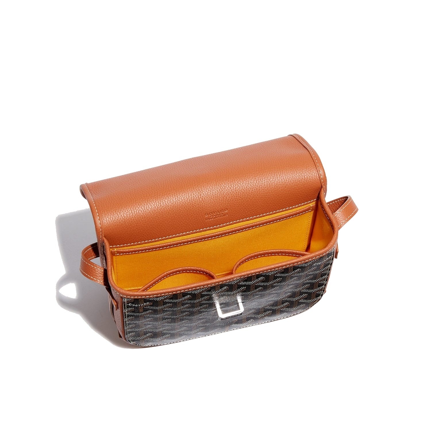 Canvas Crossbody Messenger - Small - Black & Tan - 9