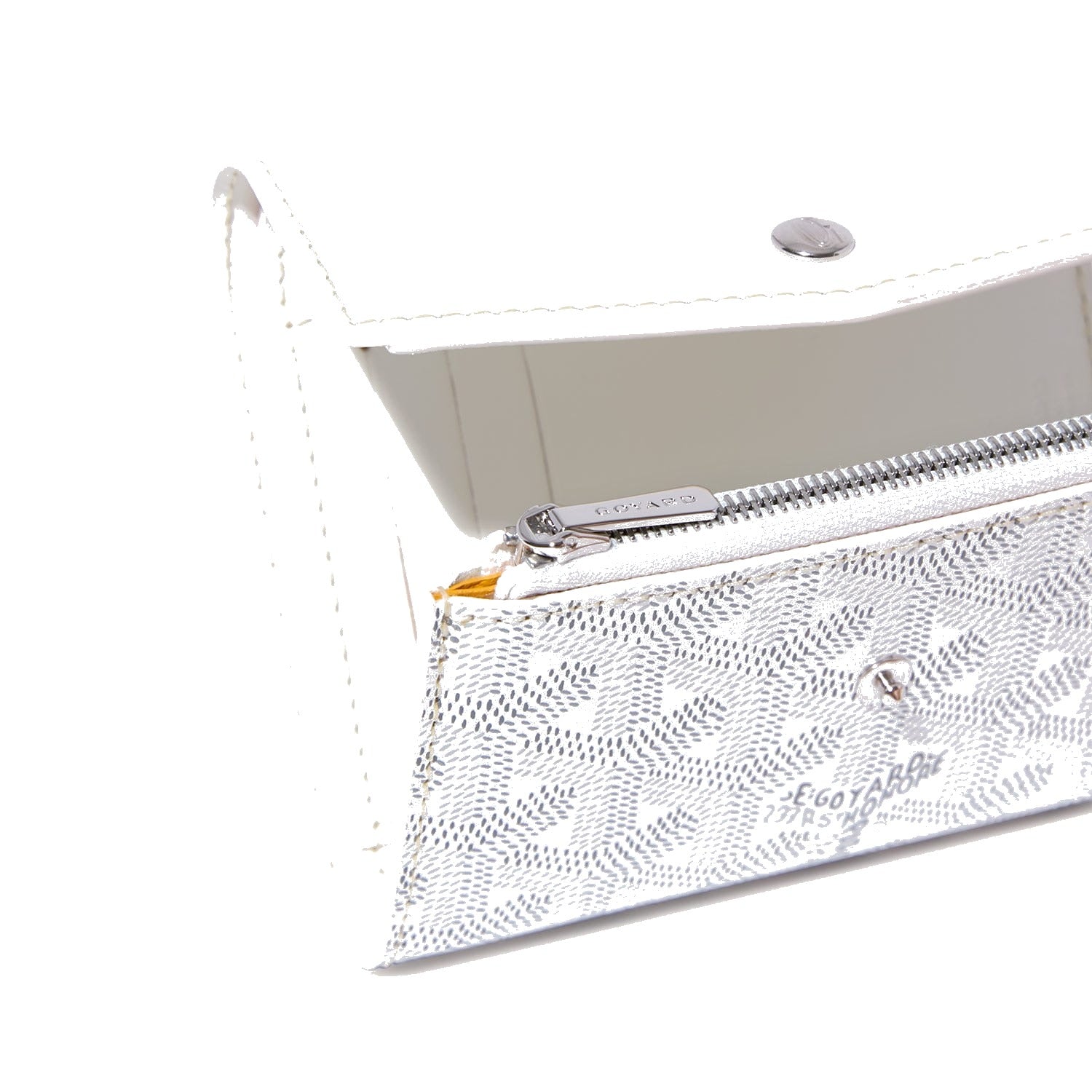 Compact Bi-Fold Wallet with Coin Pocket - White - 40