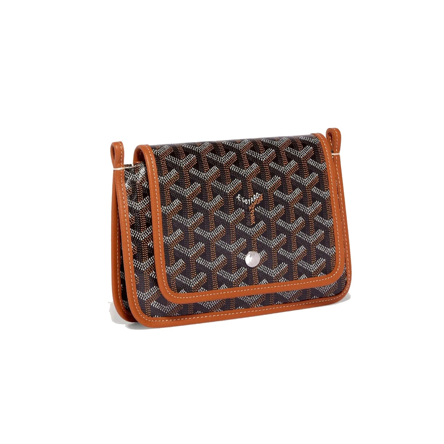 Crossbody Pouch Wallet - Black & Tan - 6