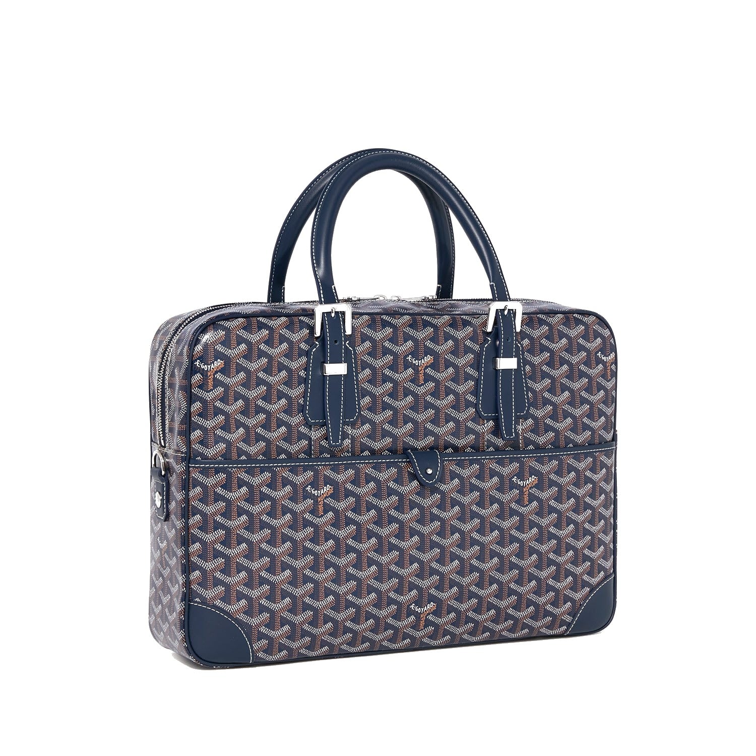 Structured Document Briefcase - Medium - Navy Blue