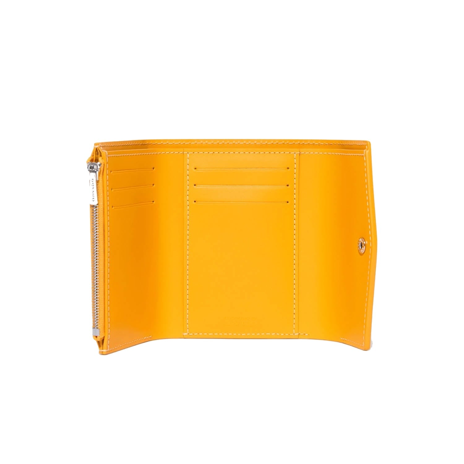 Compact Bi-Fold Wallet with Coin Pocket - Yellow - 19