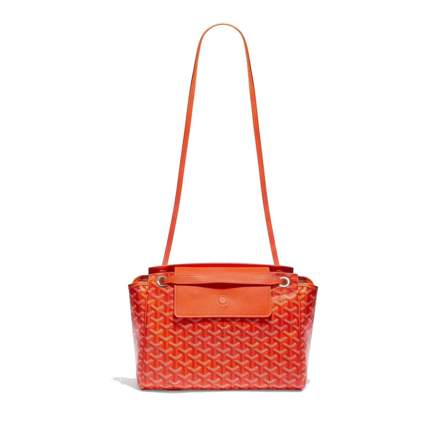 Soft Drawstring Bucket Bag - Orange - 64