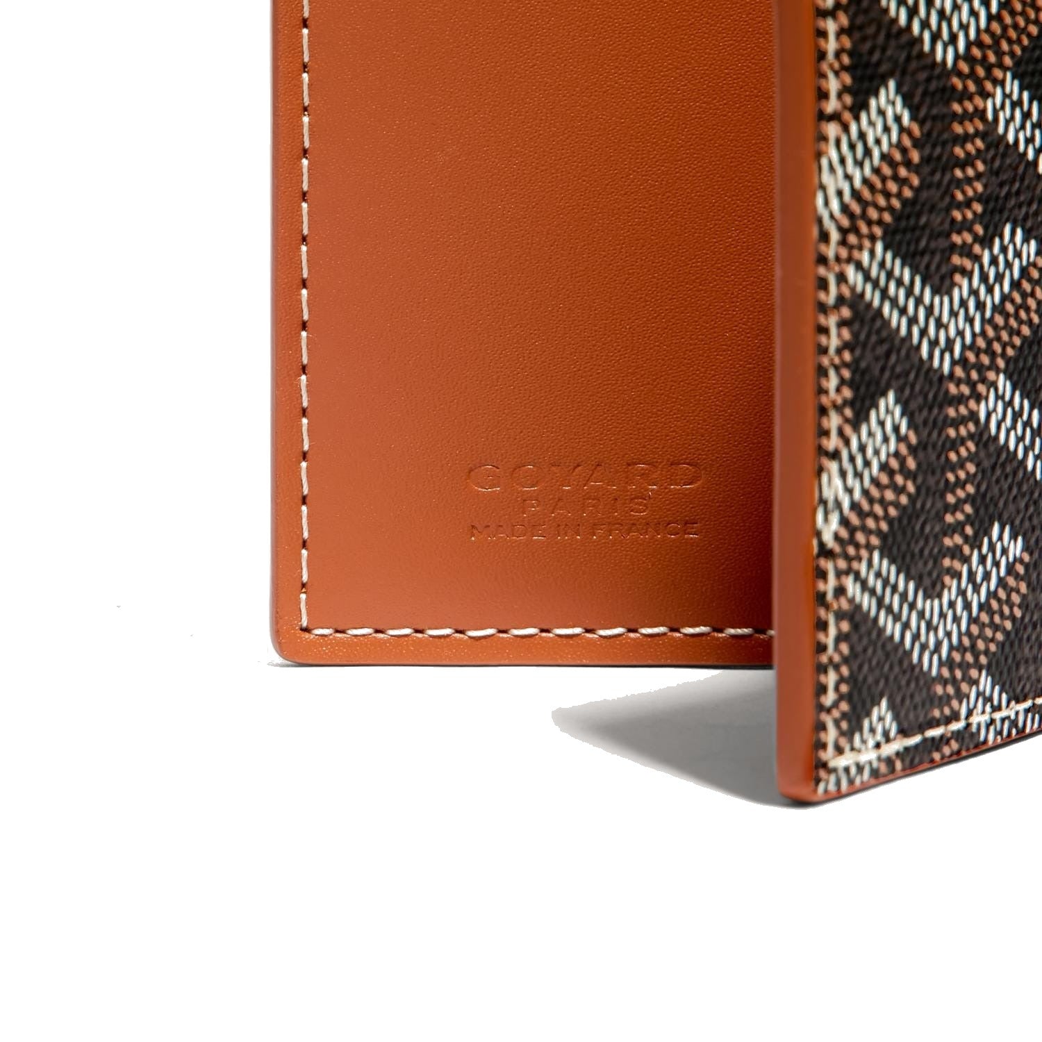 Slim Snap Card Case - Black & Tan - 6
