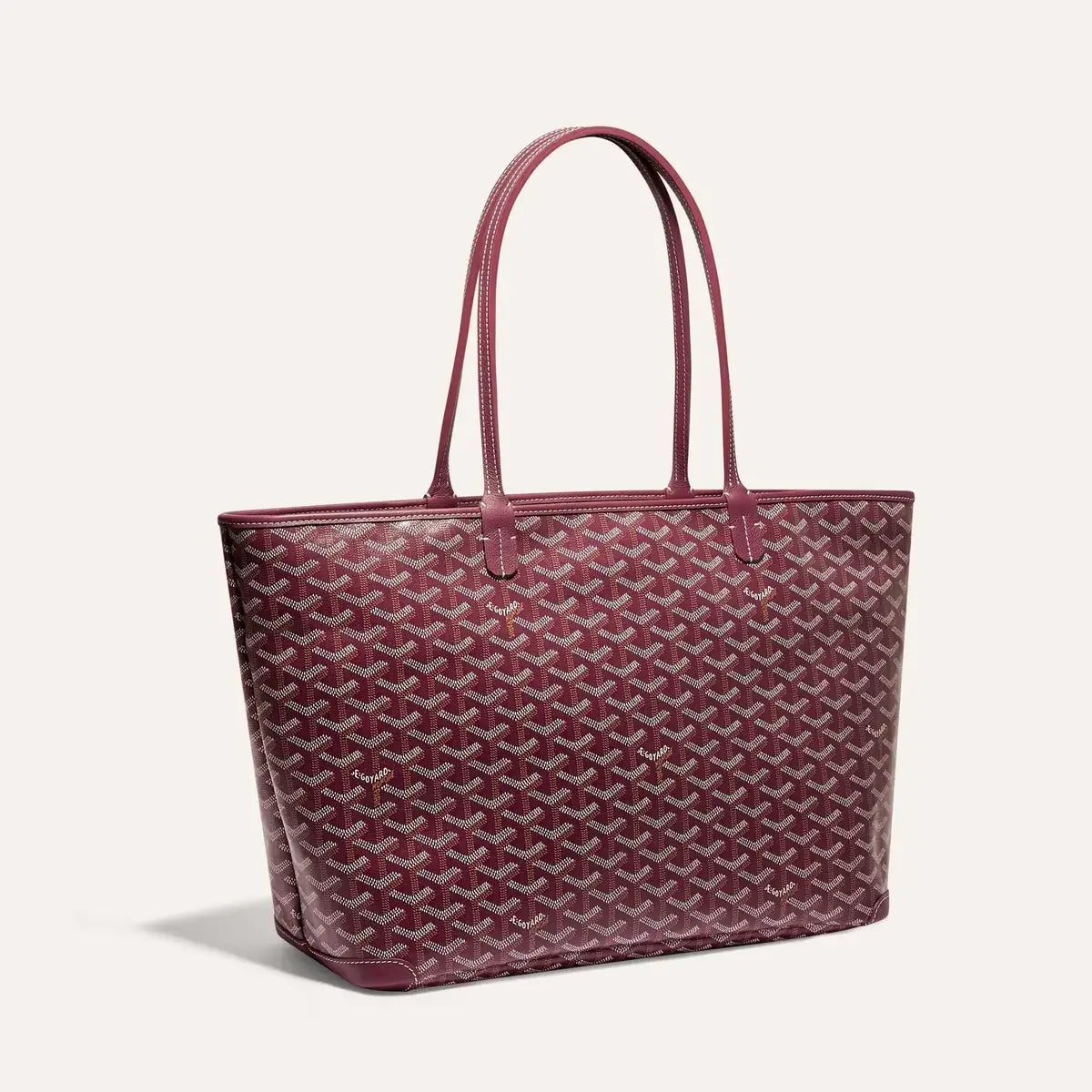 Artois MM Structured Tote - Burgundy