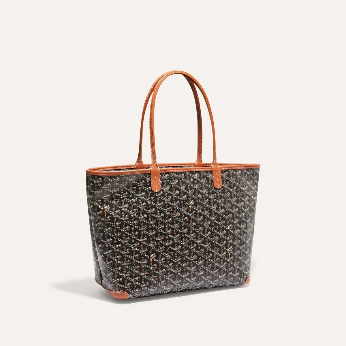 Artois PM Structured Tote - Black & Tan