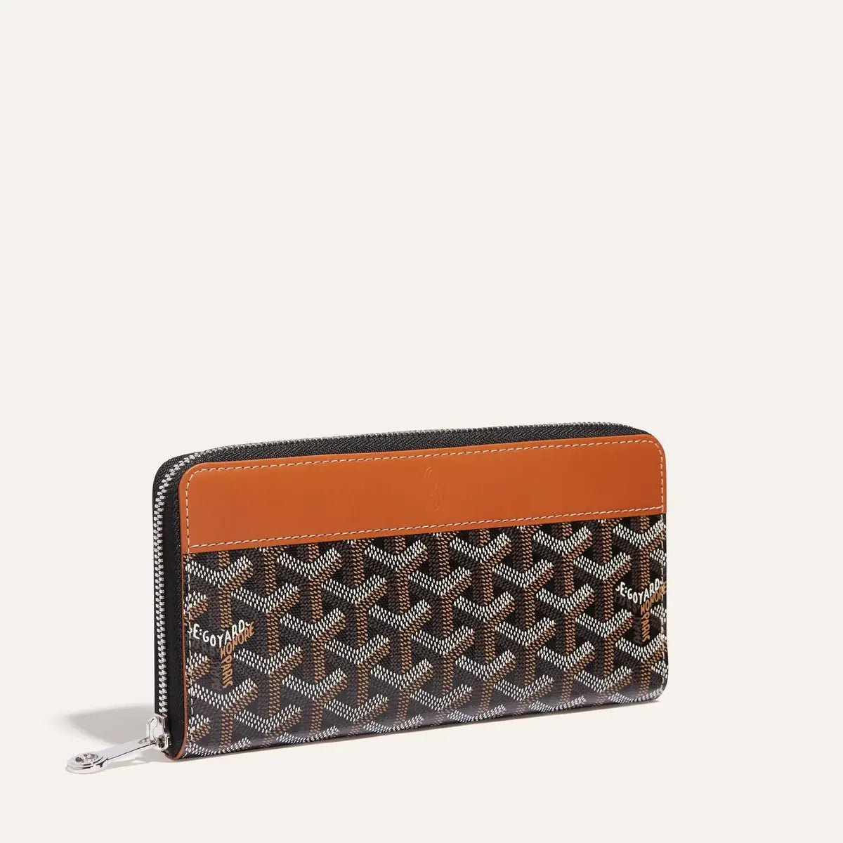 Matignon Long Wallet - Black & Tan