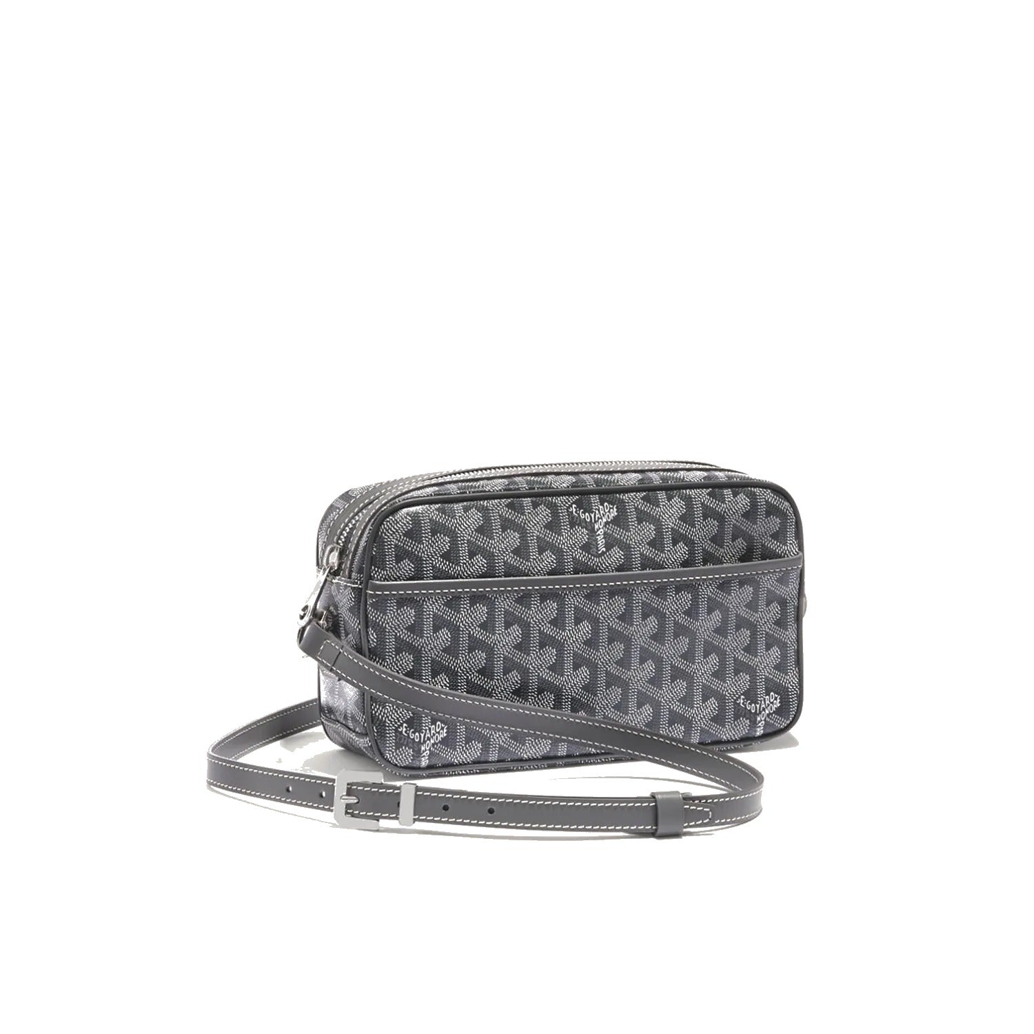Compact Crossbody Flap Bag - Grey