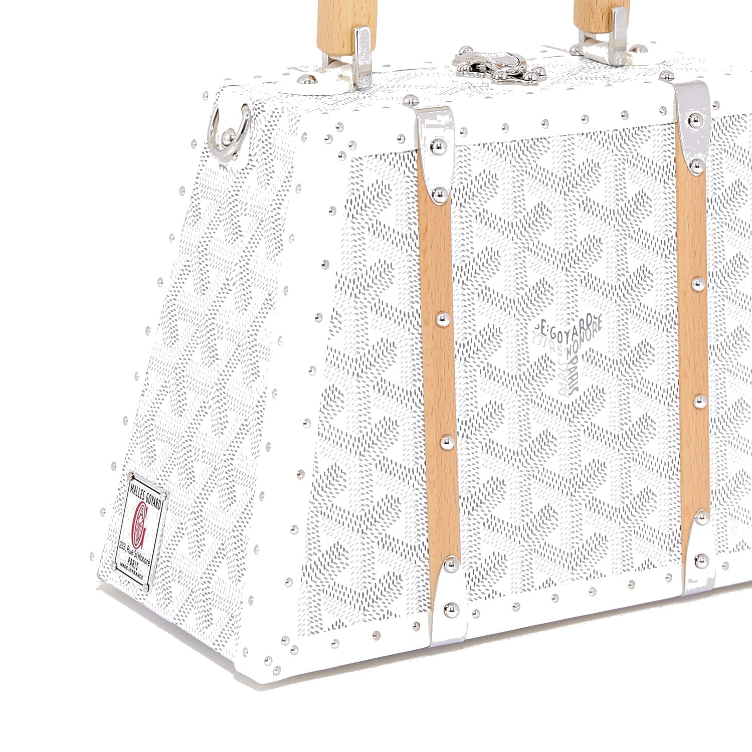 Mini Structured Trunk Crossbody - White - 28