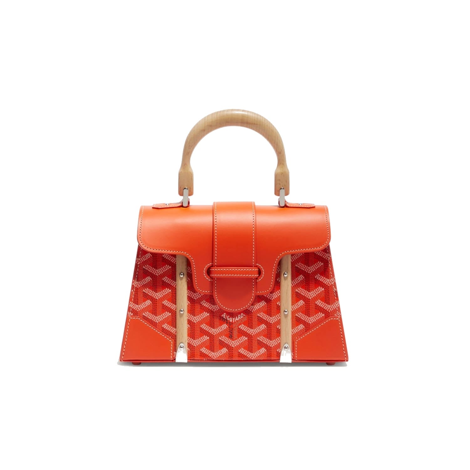 Structured Mini Top-Handle Bag - Orange - 17