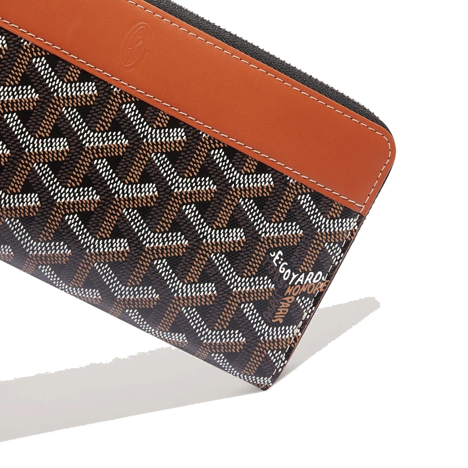 Continental Zip Wallet - Large - Black & Tan - 6