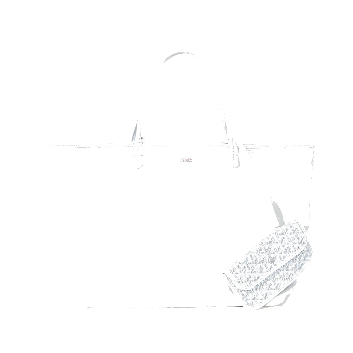Reversible Leather Tote Bag - Large - White - 47