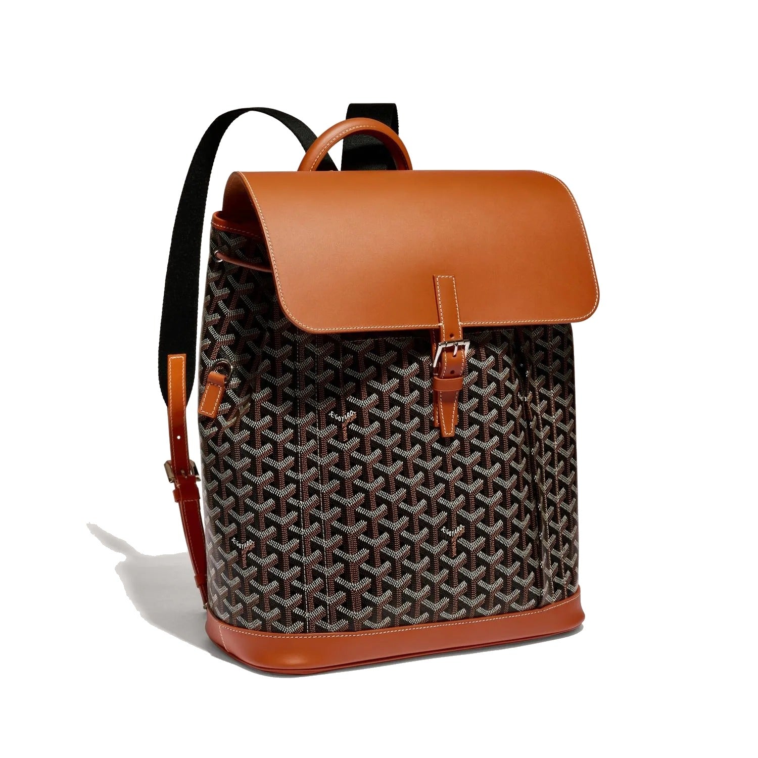 Medium Canvas Backpack - Black & Tan