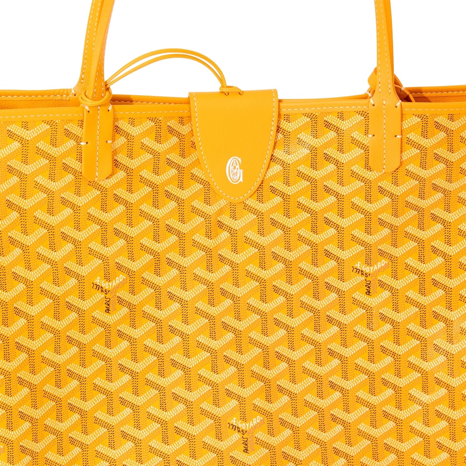 Reversible Leather Tote Bag - Large - Yellow - 24